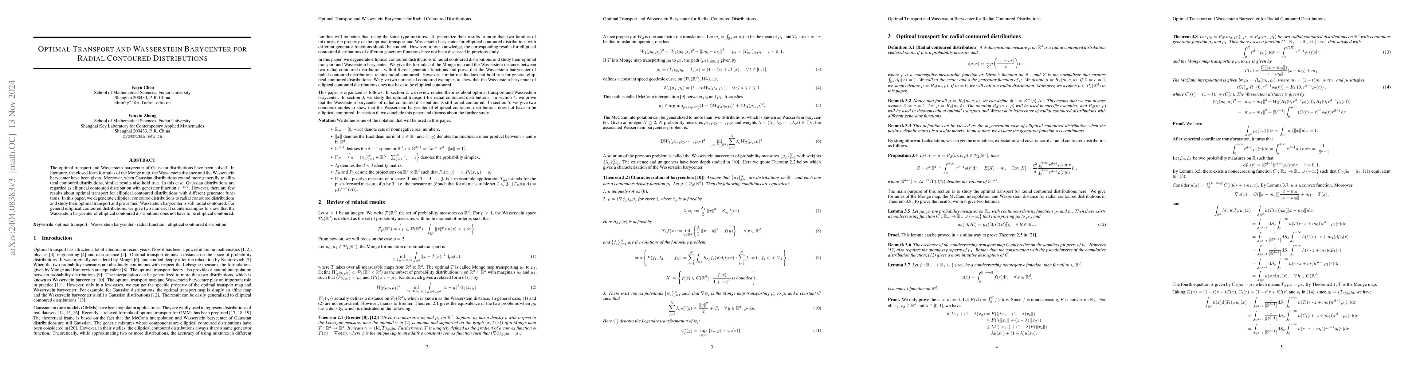 Thumbnail for Optimal Transport for Mixtures of Radial Functions