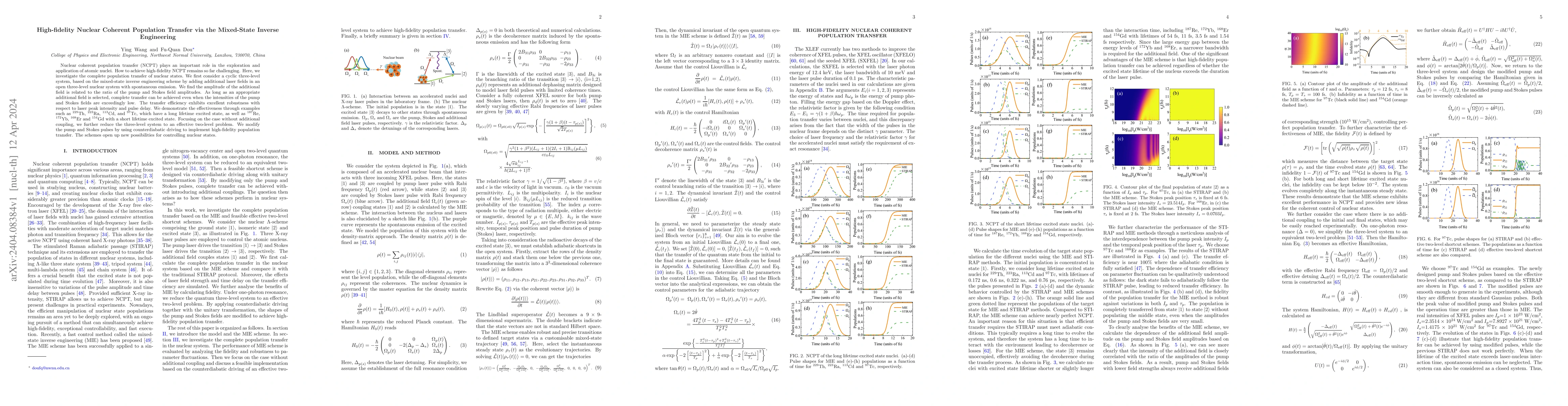 Thumbnail for High-fidelity Nuclear Coherent Population Transfer via the Mixed-State
  Inverse Engineering