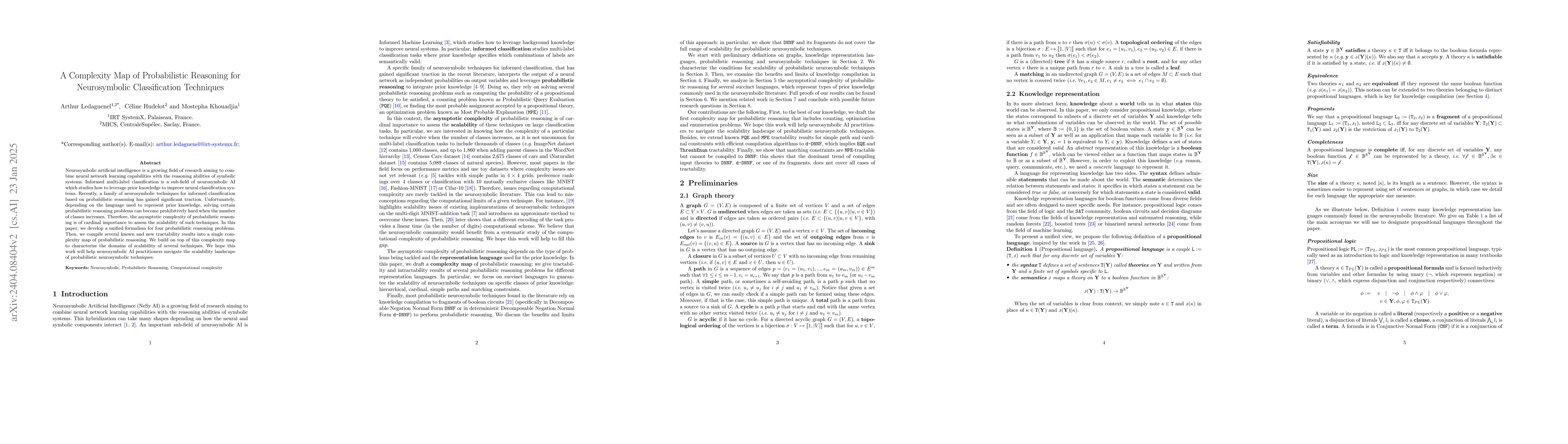 Thumbnail for Complexity of Probabilistic Reasoning for Neurosymbolic Classification
  Techniques