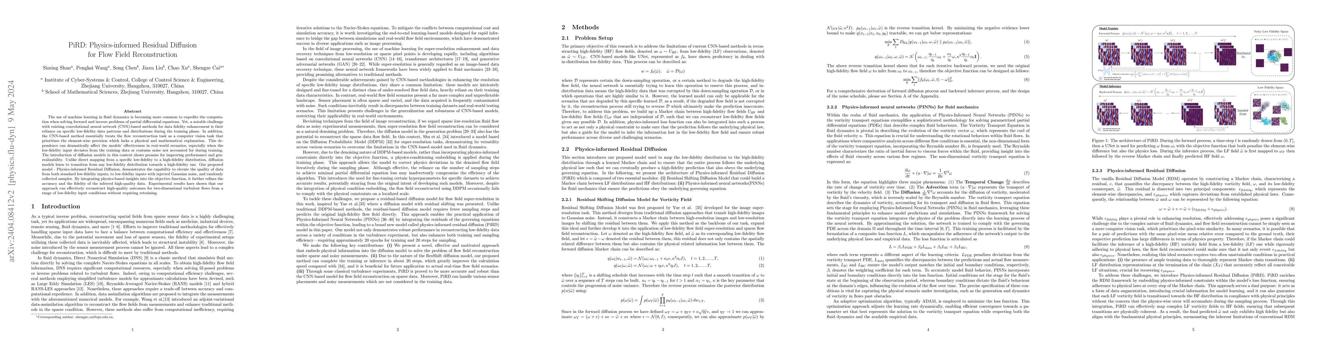 Thumbnail for PiRD: Physics-informed Residual Diffusion for Flow Field Reconstruction