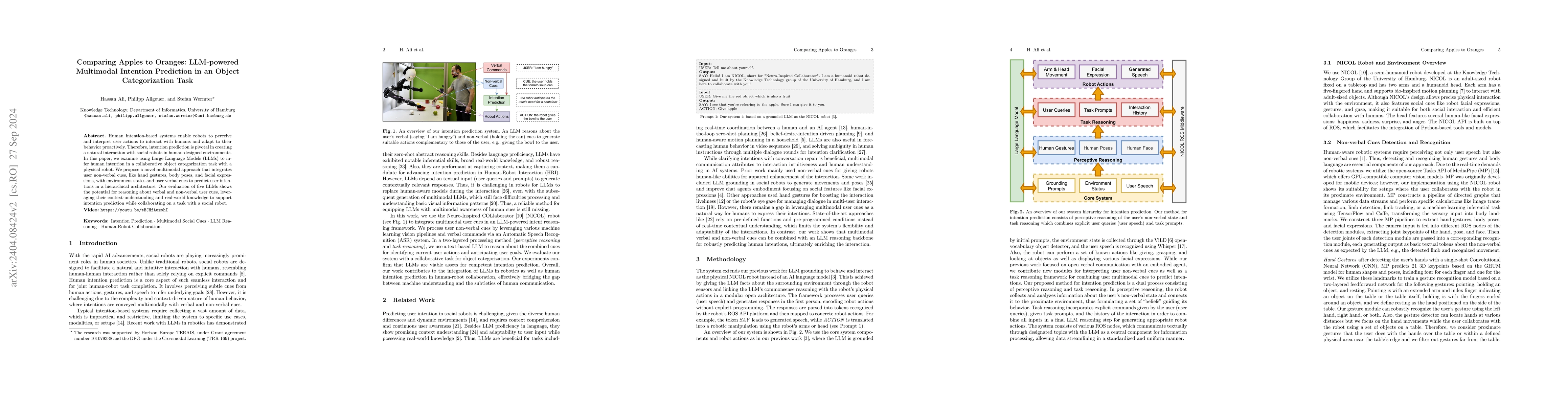 Thumbnail for Comparing Apples to Oranges: LLM-powered Multimodal Intention Prediction
  in an Object Categorization Task