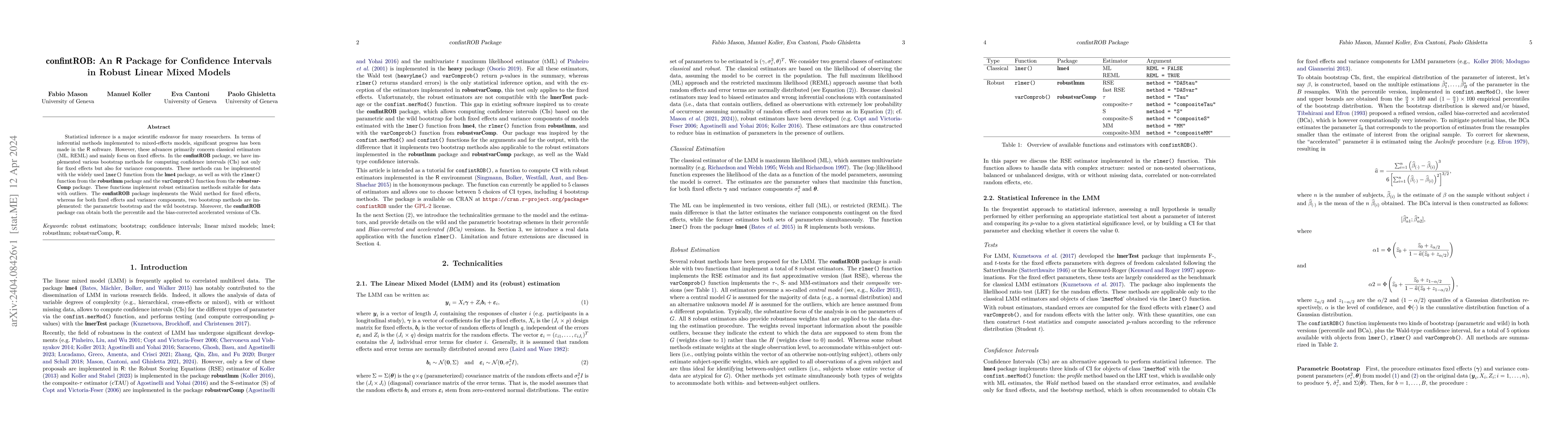 Thumbnail for confintROB Package: Confindence Intervals in robust linear mixed models