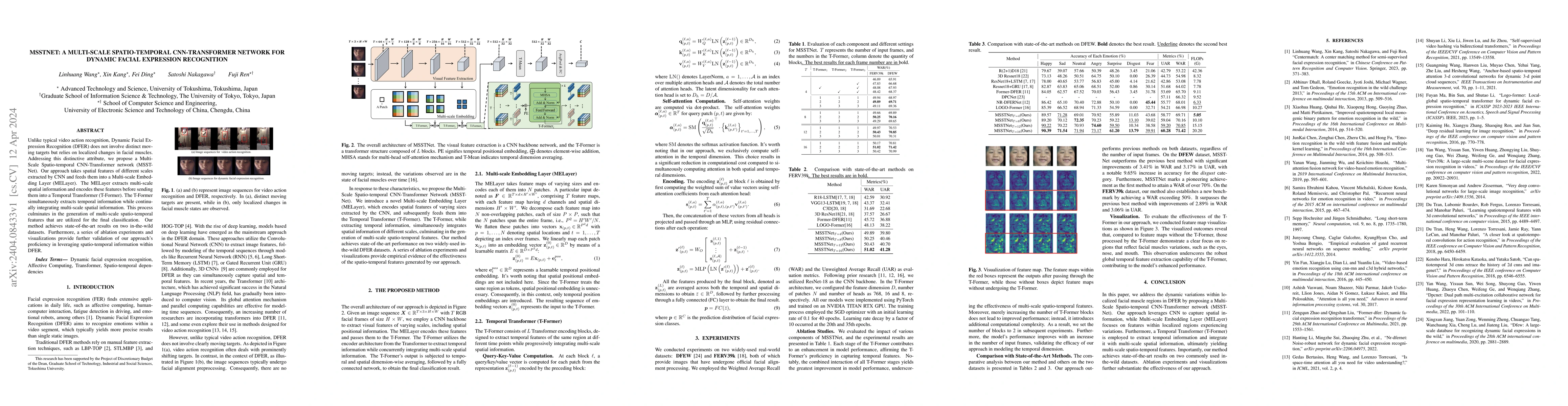 Thumbnail for MSSTNet: A Multi-Scale Spatio-Temporal CNN-Transformer Network for
  Dynamic Facial Expression Recognition