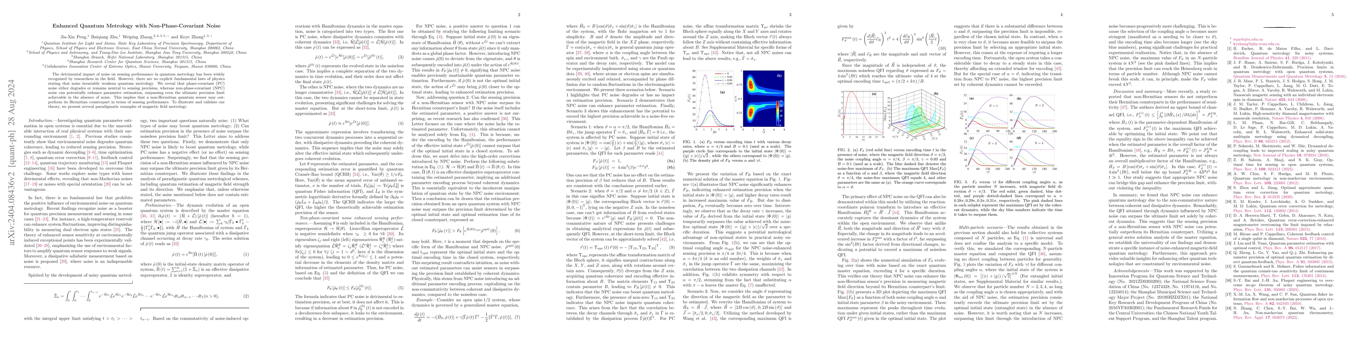 Thumbnail for Enhanced Quantum Metrology with Non-Phase-Covariant Noise
