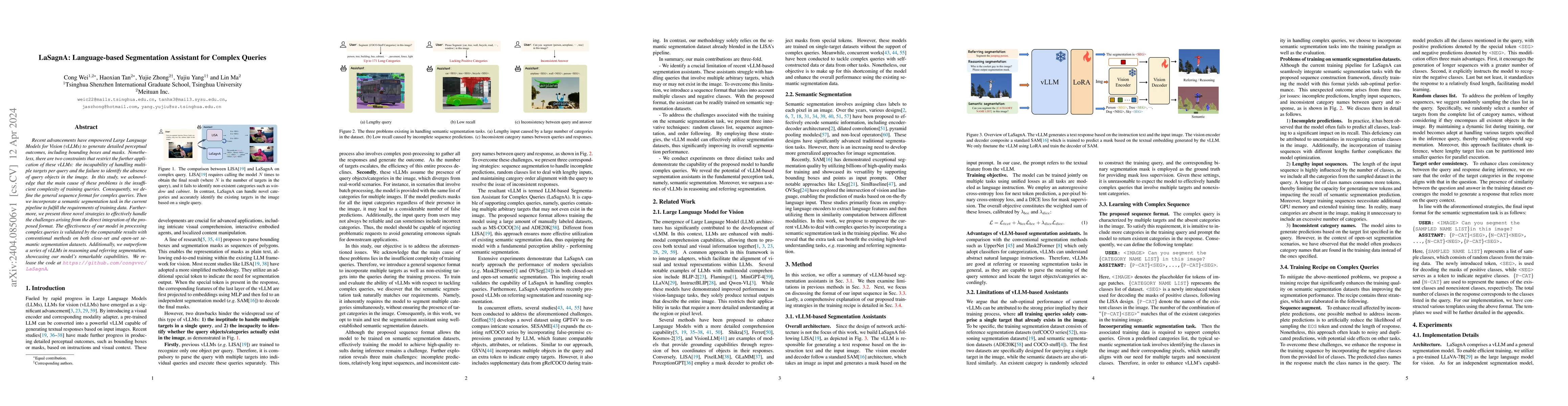 Thumbnail for LaSagnA: Language-based Segmentation Assistant for Complex Queries