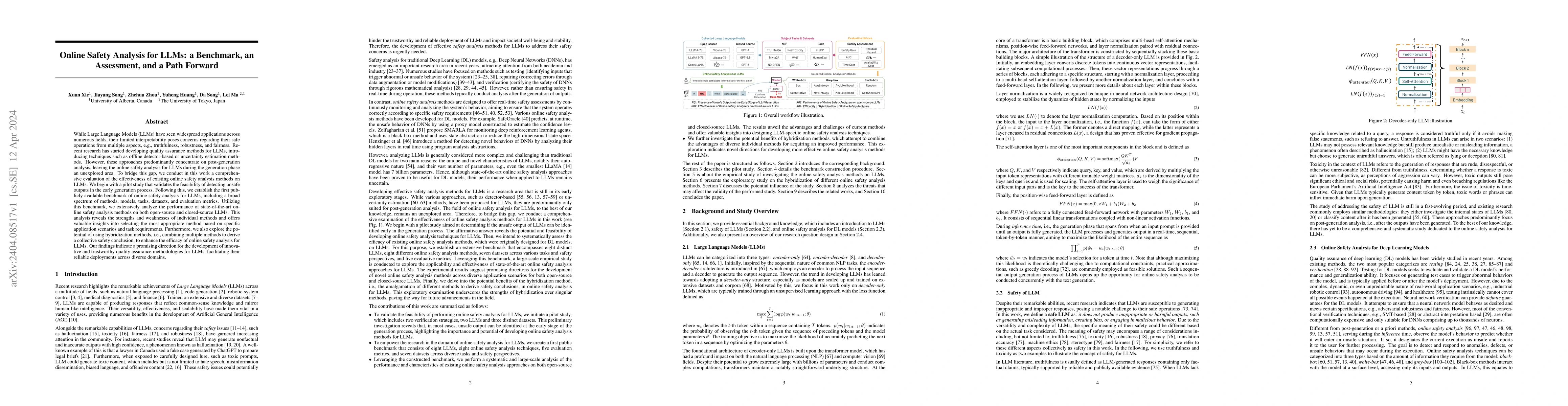 Thumbnail for Online Safety Analysis for LLMs: a Benchmark, an Assessment, and a Path
  Forward