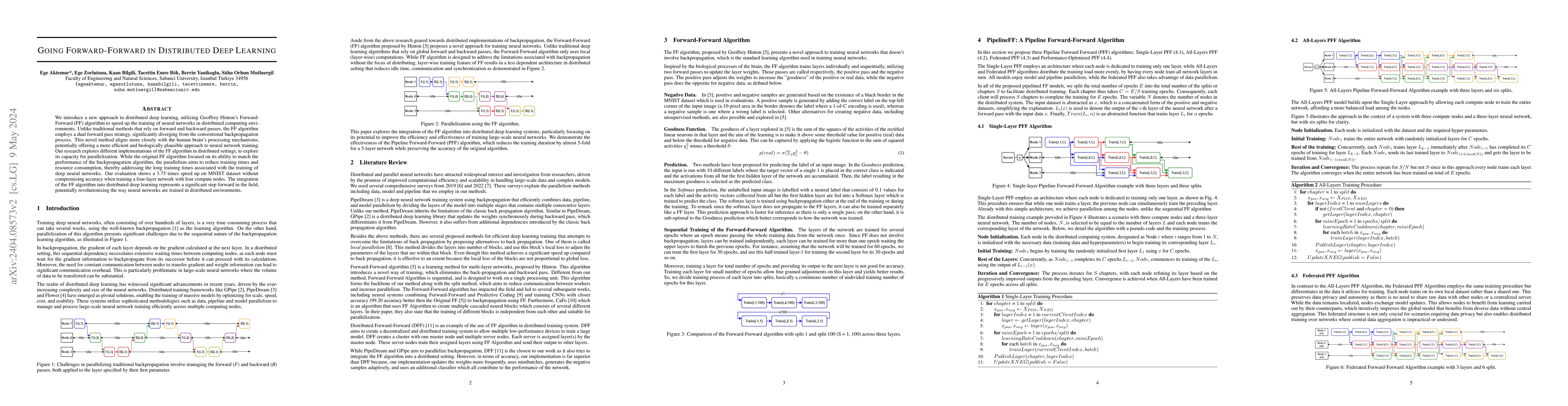 Thumbnail for Going Forward-Forward in Distributed Deep Learning