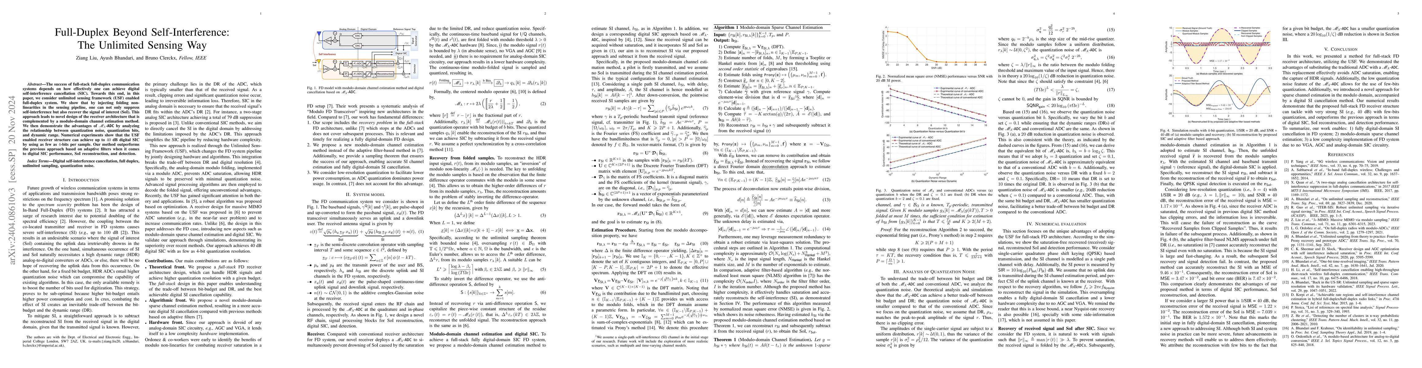 Thumbnail for Full-Duplex Beyond Self-Interference: The Unlimited Sensing Way