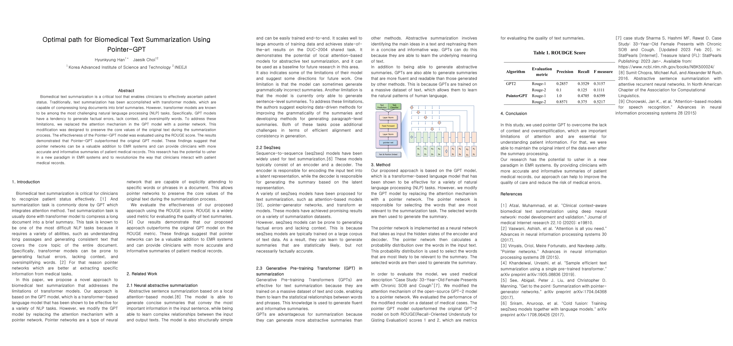 Thumbnail for Optimal path for Biomedical Text Summarization Using Pointer GPT