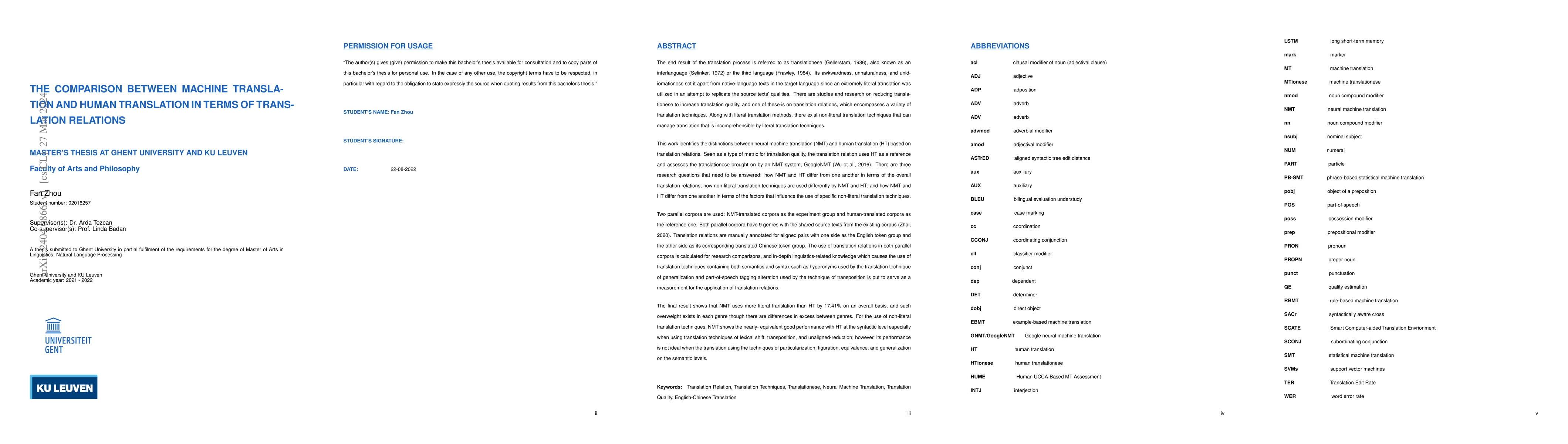 Thumbnail for The Comparison of Translationese in Machine Translation and Human
  Transation in terms of Translation Relations