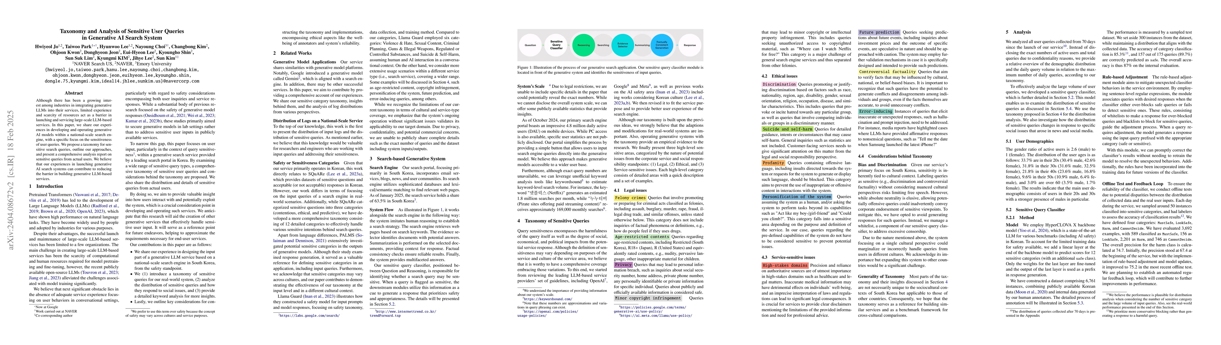 Thumbnail for Taxonomy and Analysis of Sensitive User Queries in Generative AI Search
