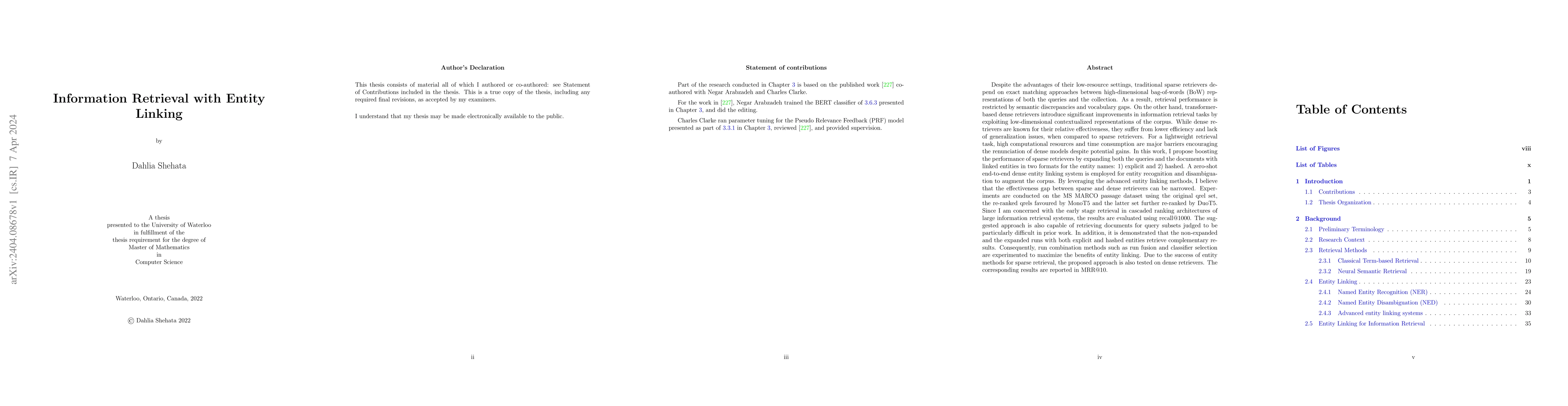 Thumbnail for Information Retrieval with Entity Linking