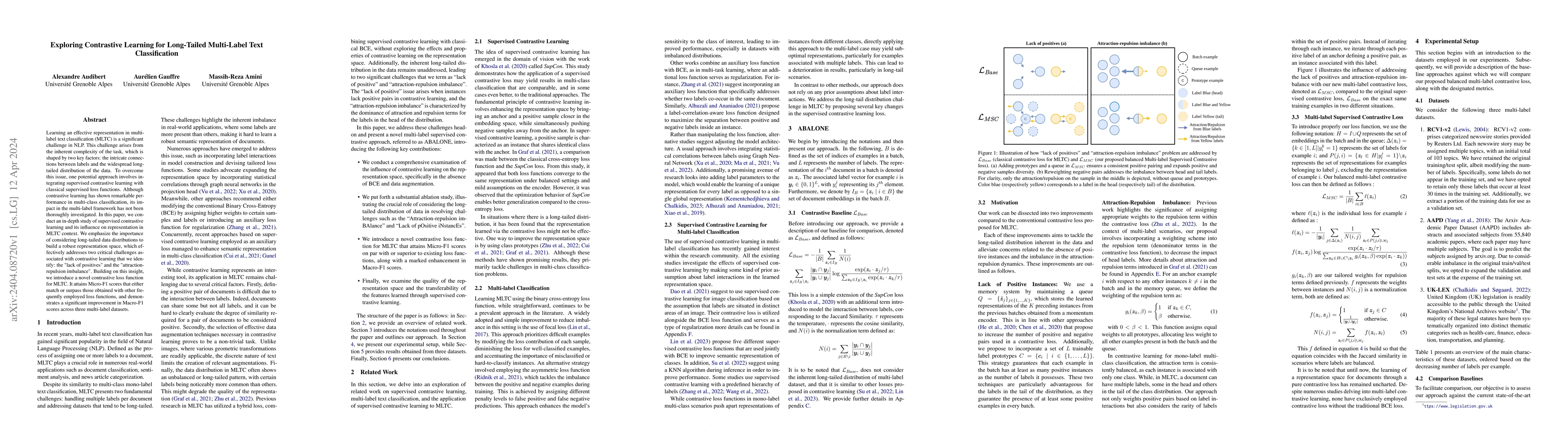 Thumbnail for Exploring Contrastive Learning for Long-Tailed Multi-Label Text
  Classification