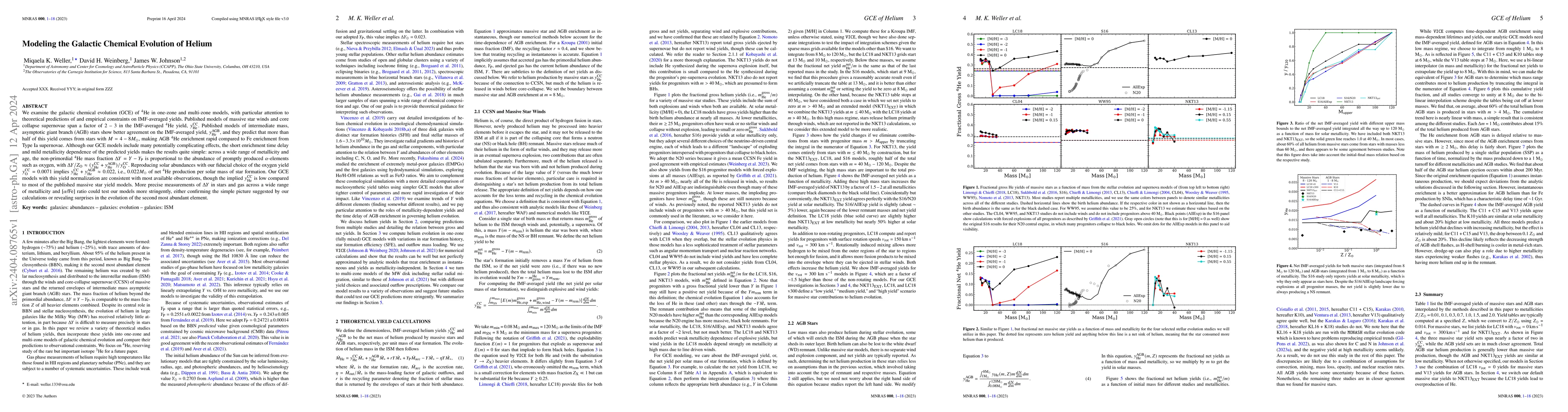 Thumbnail for Modeling the Galactic Chemical Evolution of Helium