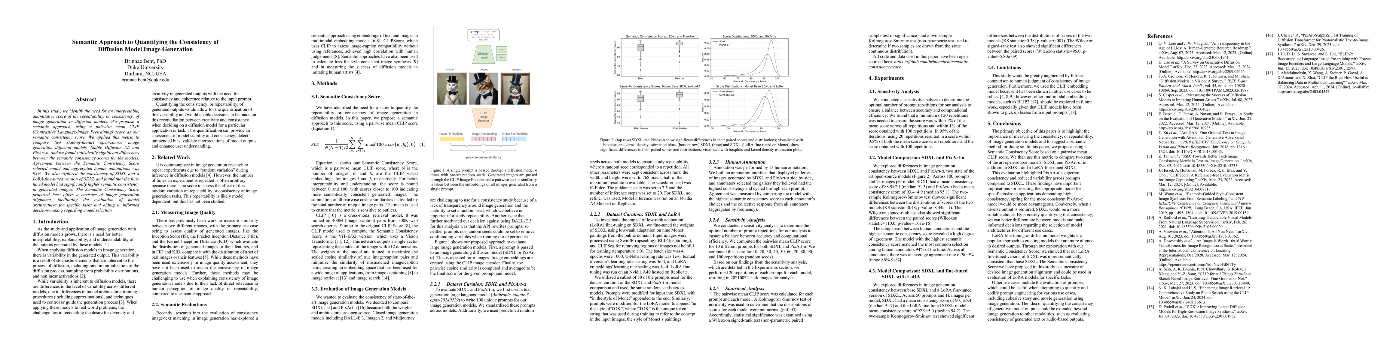 Thumbnail for Semantic Approach to Quantifying the Consistency of Diffusion Model
  Image Generation