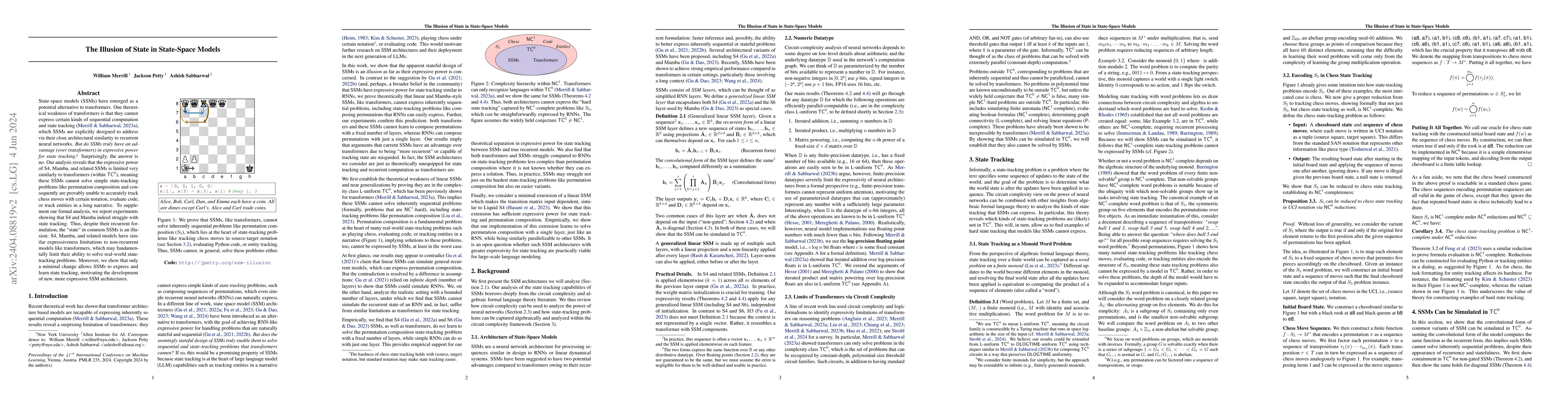 Thumbnail for The Illusion of State in State-Space Models