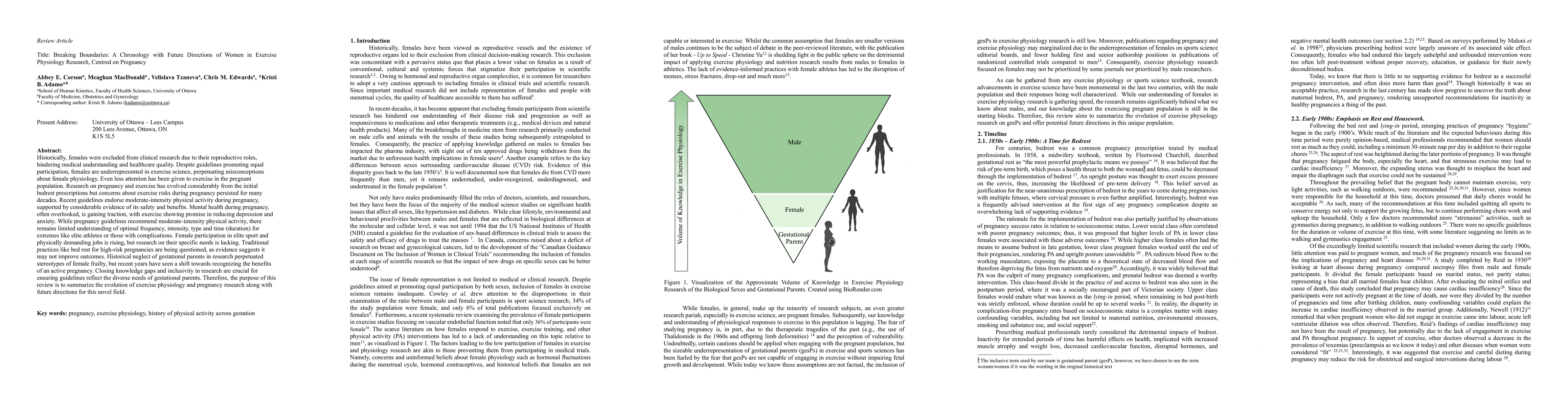 Thumbnail for Breaking Boundaries: A Chronology with Future Directions of Women in
  Exercise Physiology Research, Centred on Pregnancy