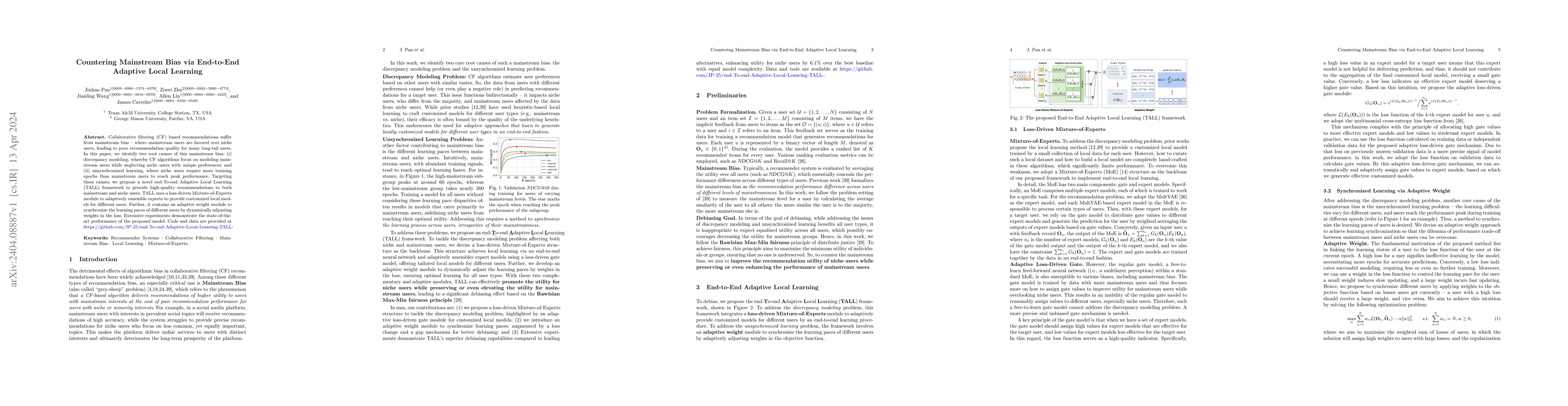 Thumbnail for Countering Mainstream Bias via End-to-End Adaptive Local Learning