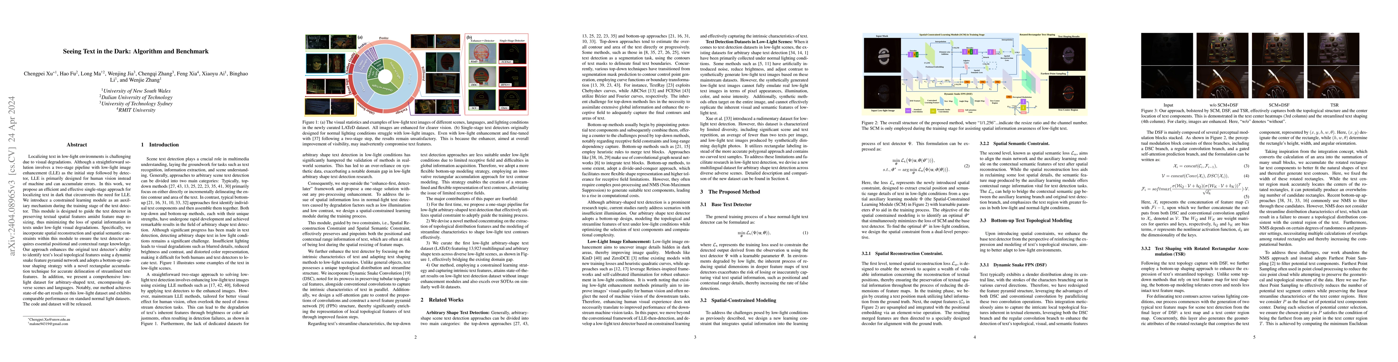Thumbnail for Seeing Text in the Dark: Algorithm and Benchmark