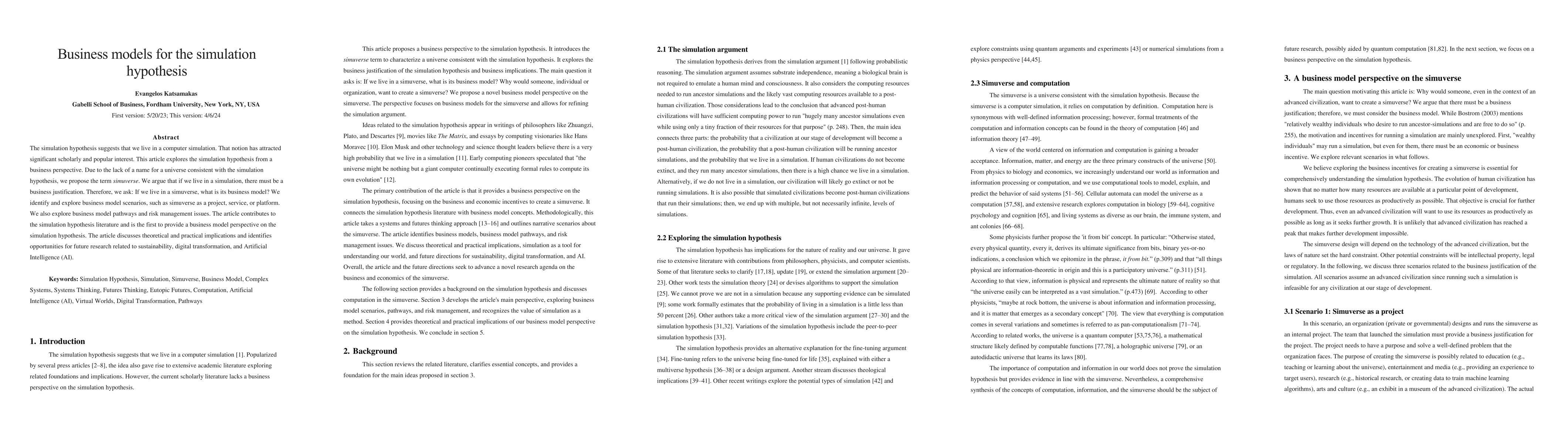 Thumbnail for Business models for the simulation hypothesis
