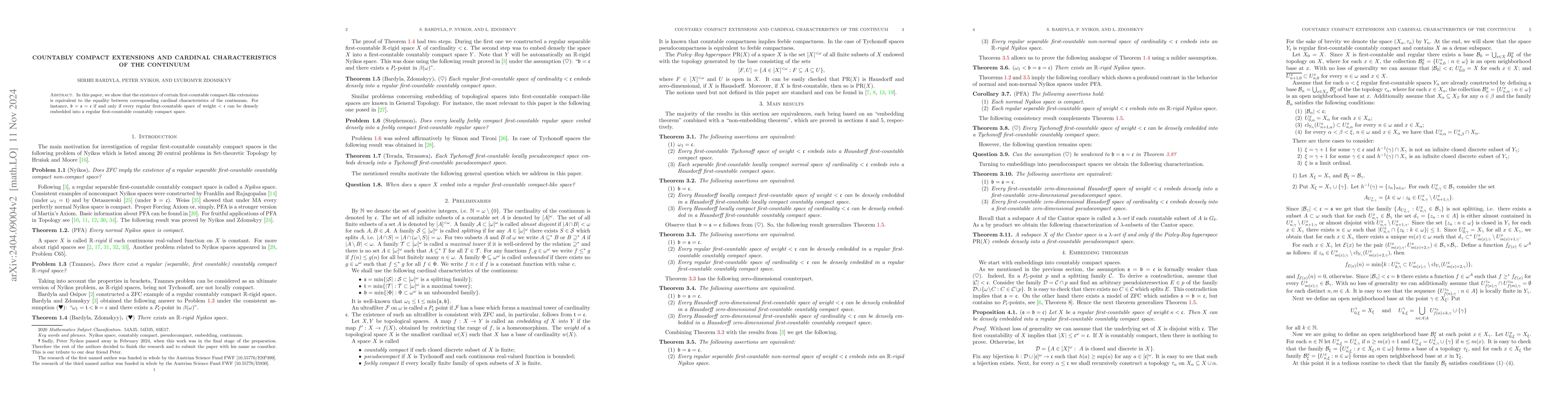 Thumbnail for Countably compact extensions and cardinal characteristics of the
  continuum