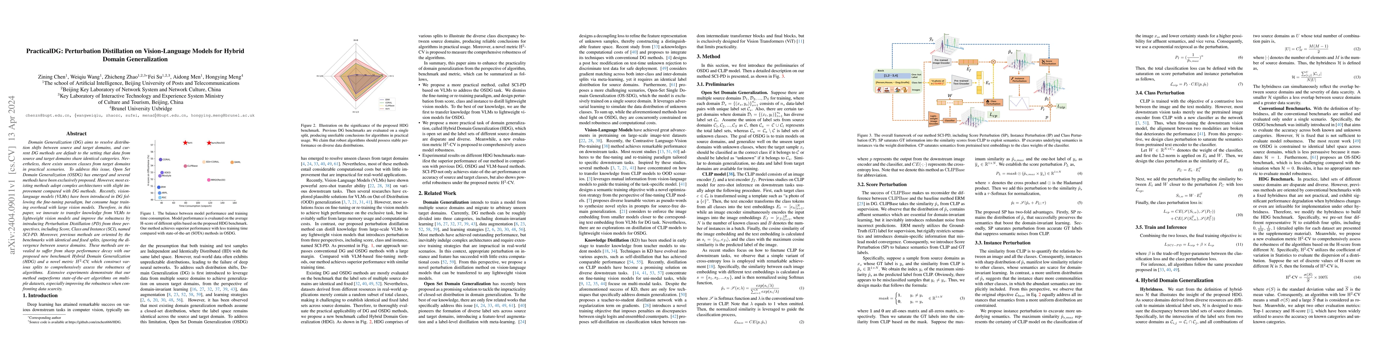 Thumbnail for PracticalDG: Perturbation Distillation on Vision-Language Models for
  Hybrid Domain Generalization