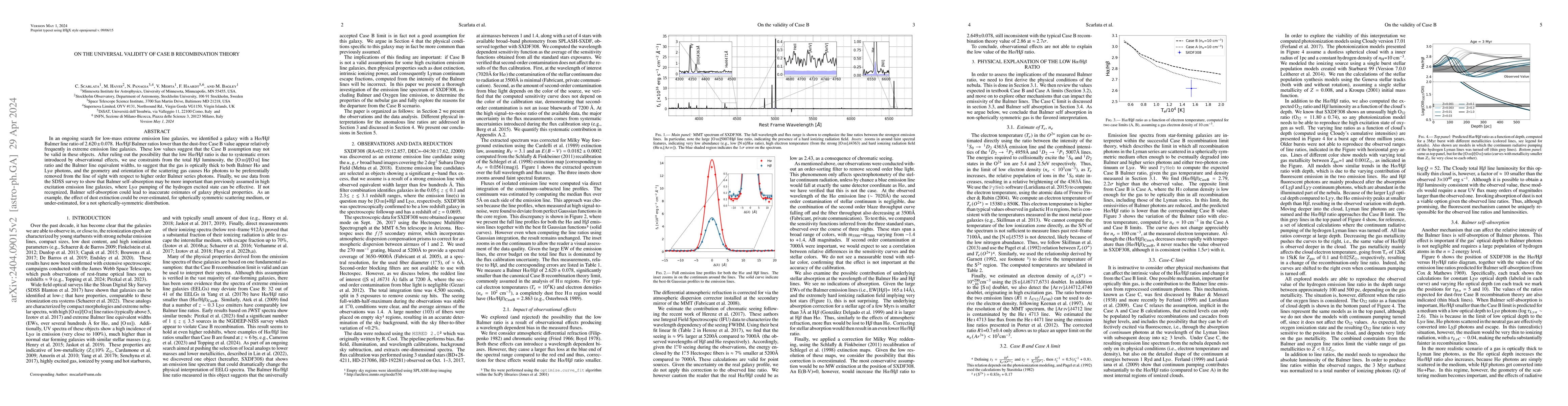 Thumbnail for On the universal validity of Case B recombination theory