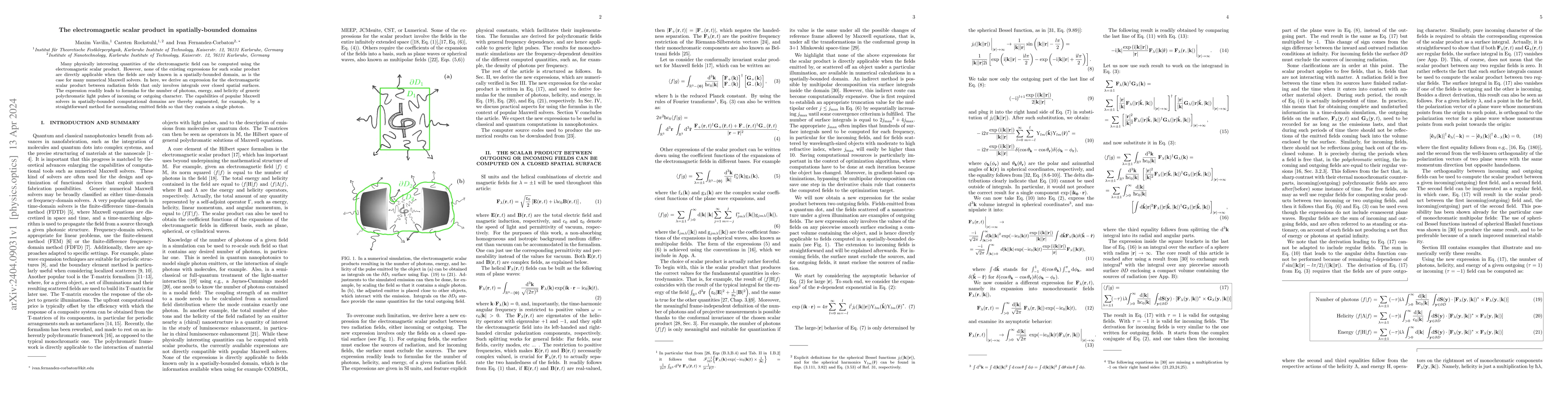 Thumbnail for The electromagnetic scalar product in spatially-bounded domains