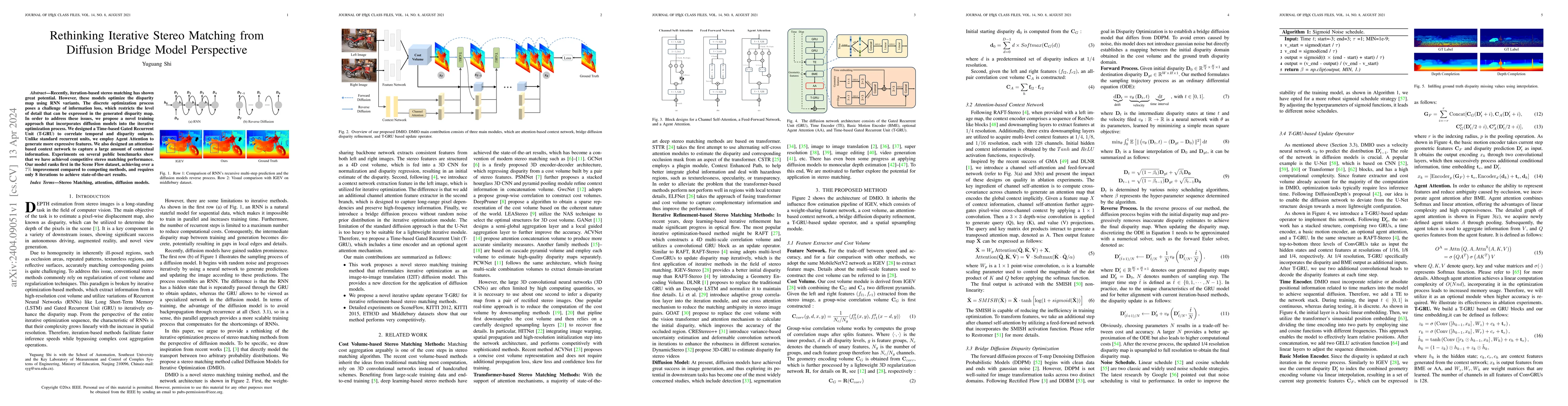 Thumbnail for Rethinking Iterative Stereo Matching from Diffusion Bridge Model
  Perspective