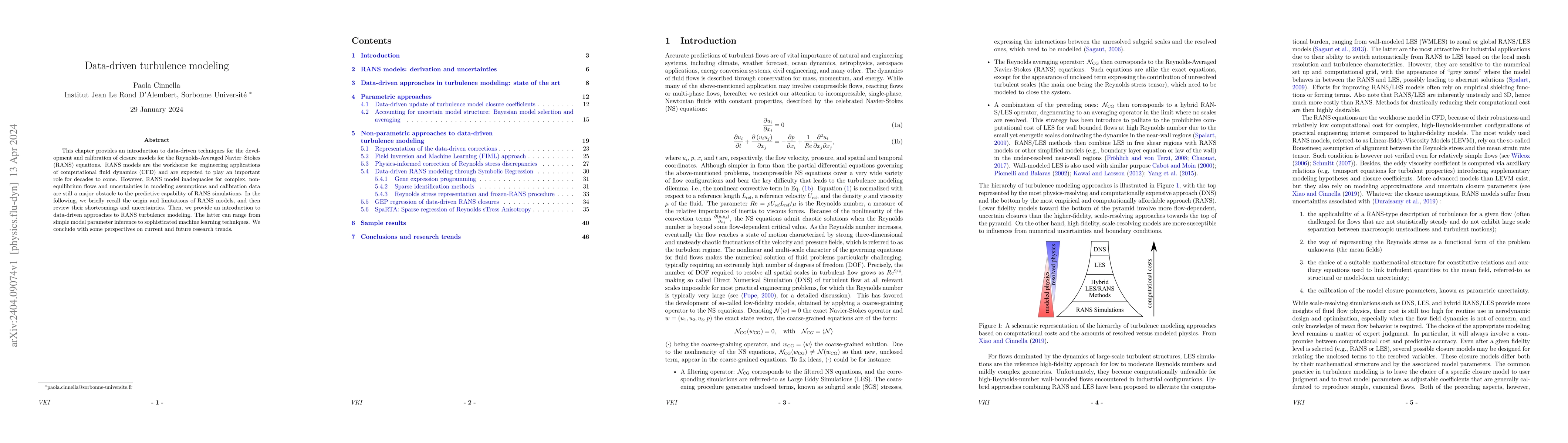Thumbnail for Data-driven turbulence modeling