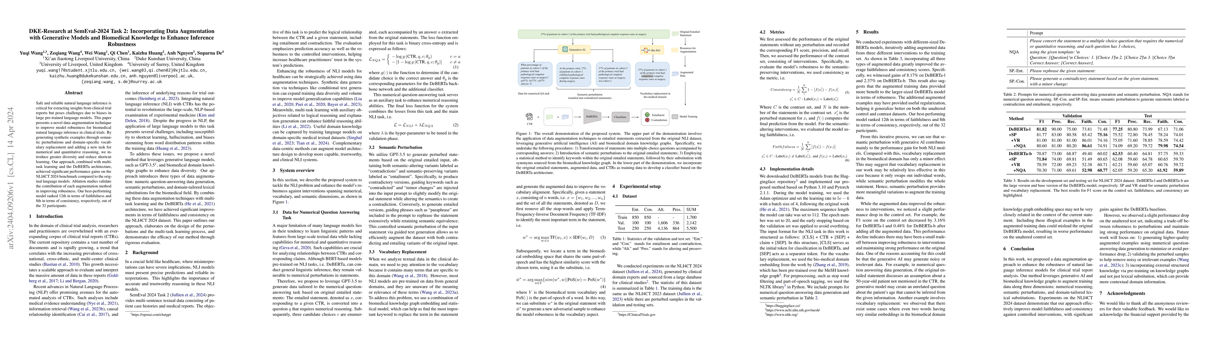 Thumbnail for DKE-Research at SemEval-2024 Task 2: Incorporating Data Augmentation
  with Generative Models and Biomedical Knowledge to Enhance Inference
  Robustness