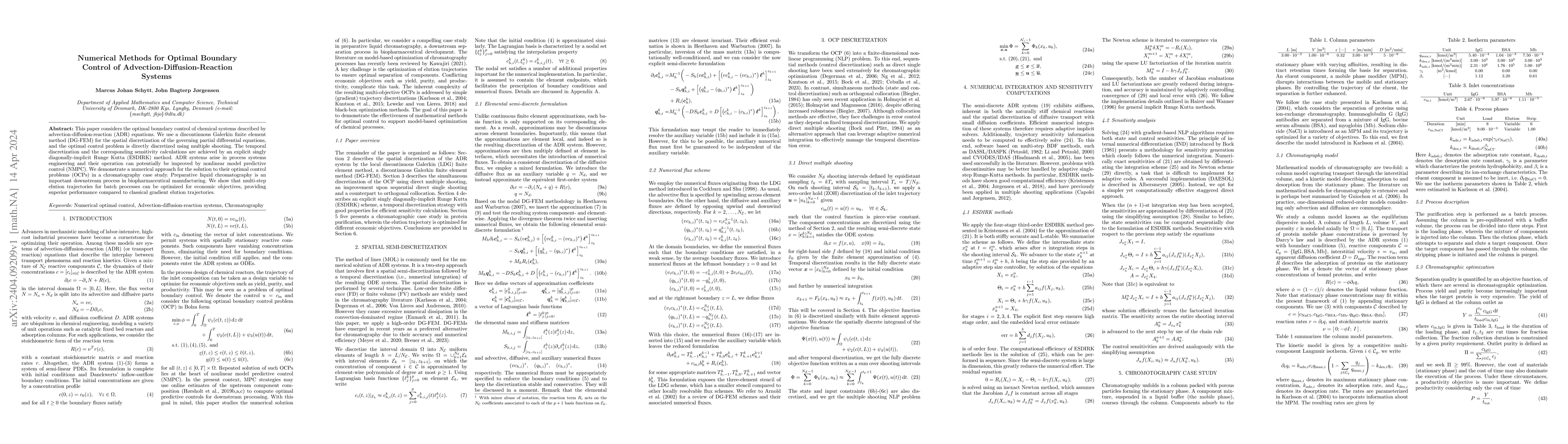 Thumbnail for Numerical Methods for Optimal Boundary Control of
  Advection-Diffusion-Reaction Systems