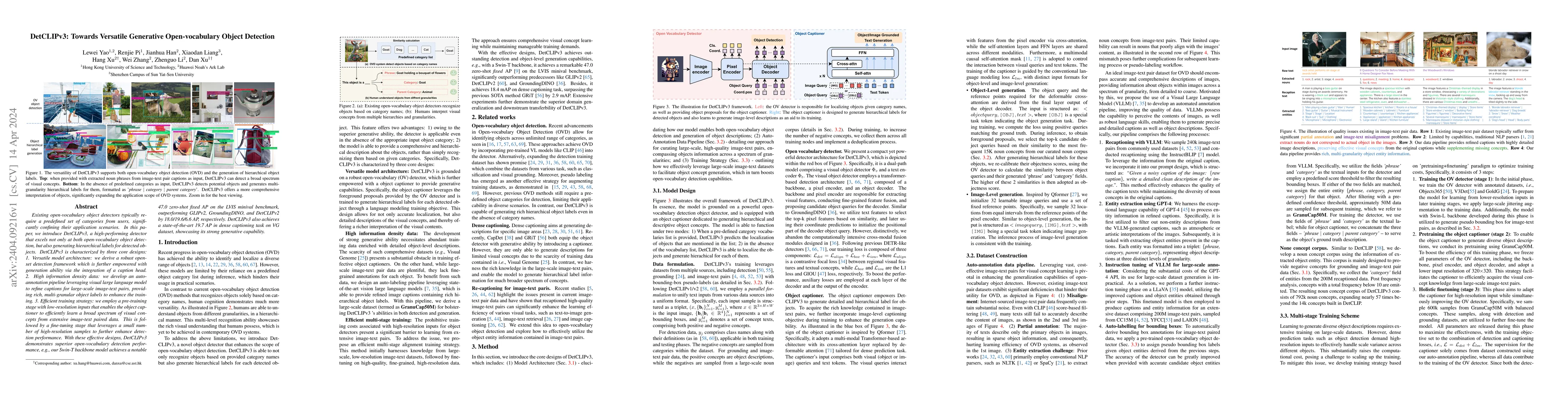 Thumbnail for DetCLIPv3: Towards Versatile Generative Open-vocabulary Object Detection