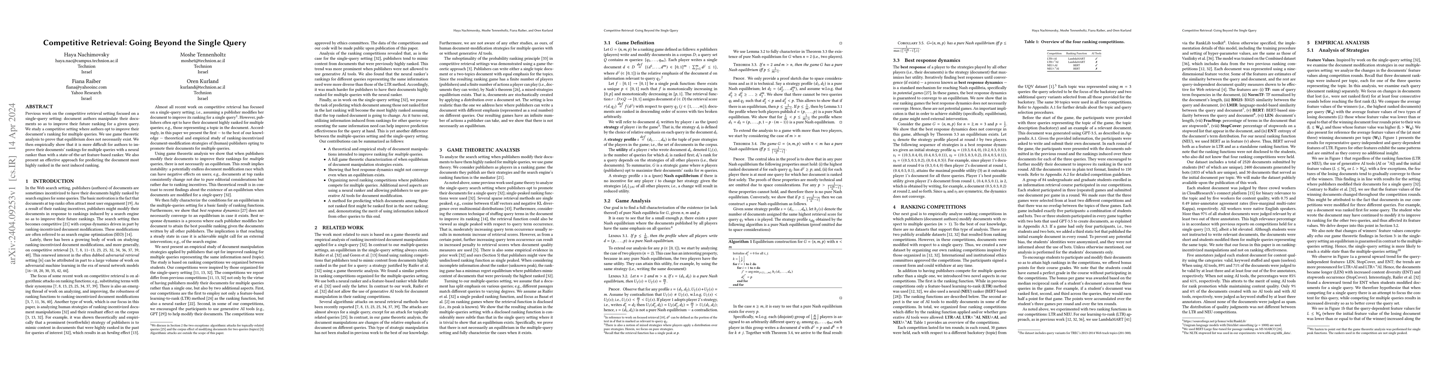 Thumbnail for Competitive Retrieval: Going Beyond the Single Query
