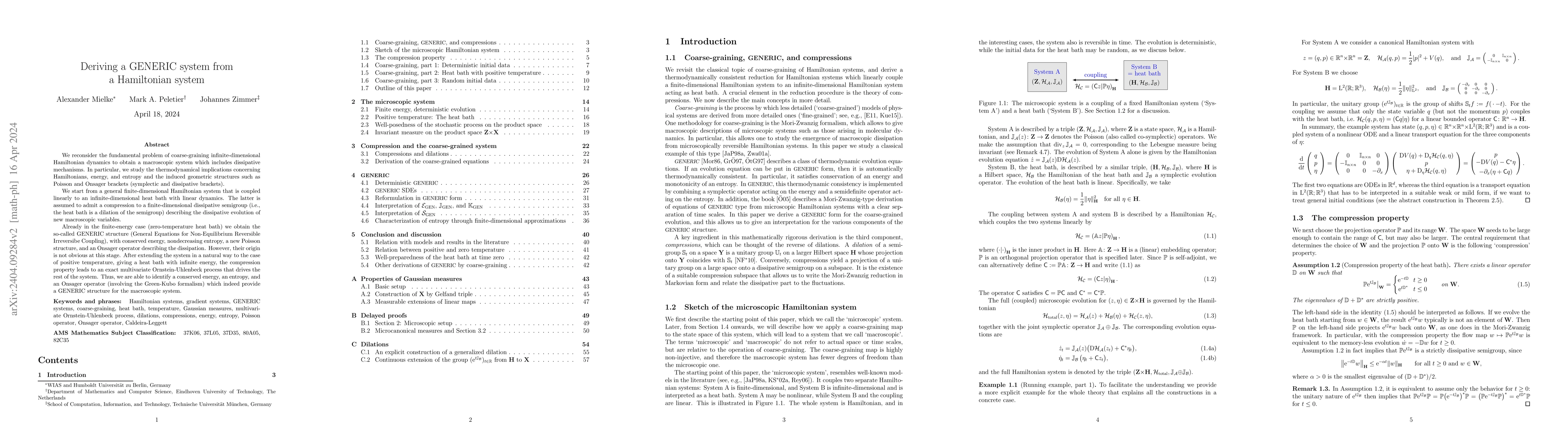 Thumbnail for Deriving a GENERIC system from a Hamiltonian system