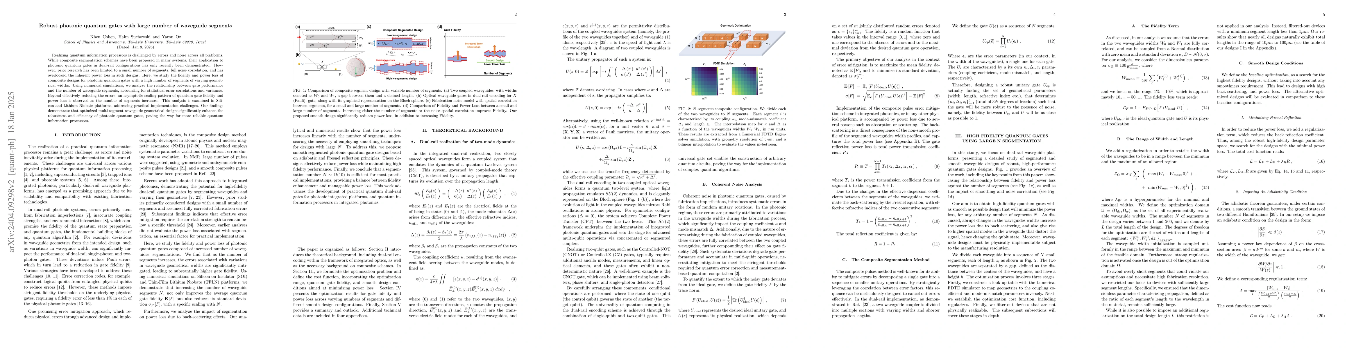 Thumbnail for Large Segmentation Design of Robust Photonic Quantum Gates