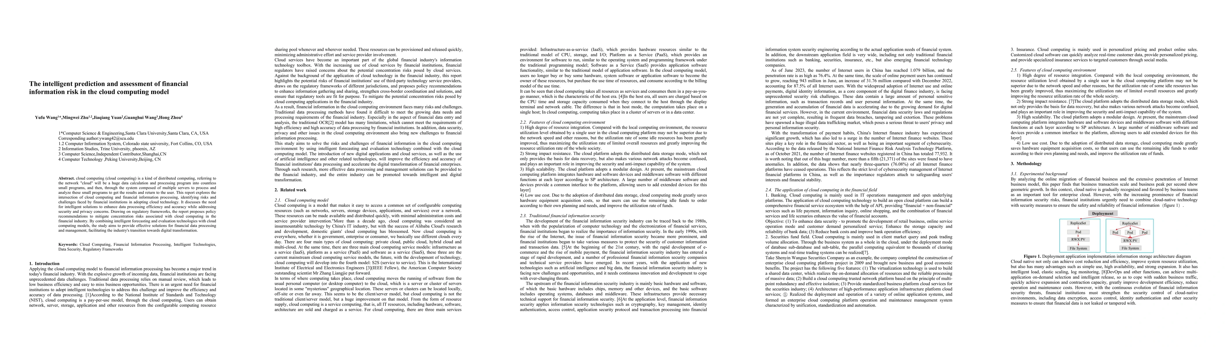 Thumbnail for The intelligent prediction and assessment of financial information risk
  in the cloud computing model