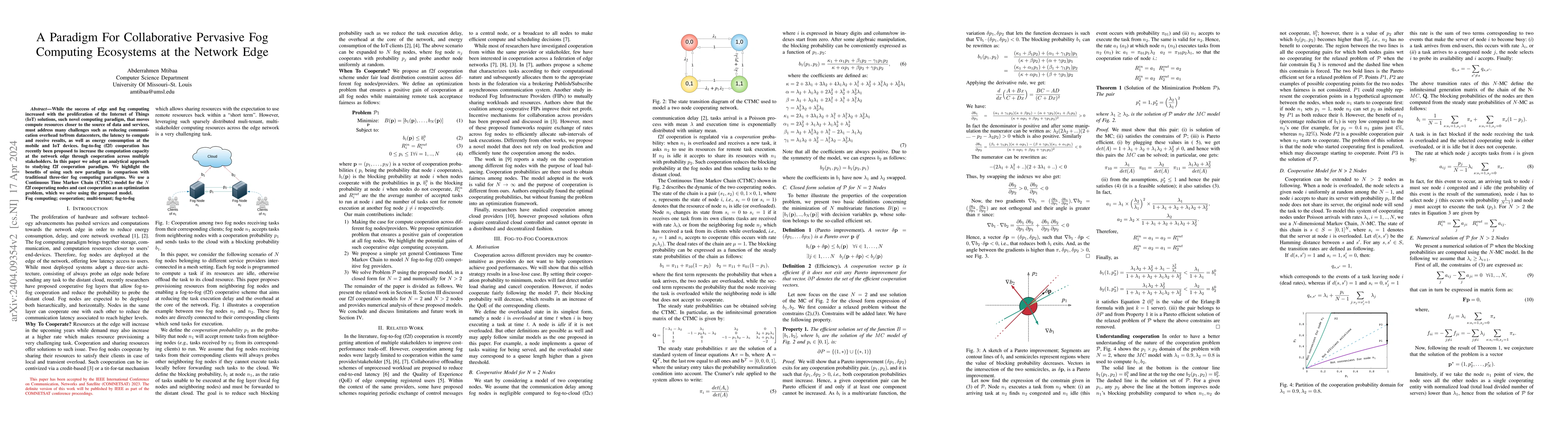 Thumbnail for A Paradigm For Collaborative Pervasive Fog Computing Ecosystems at the
  Network Edge