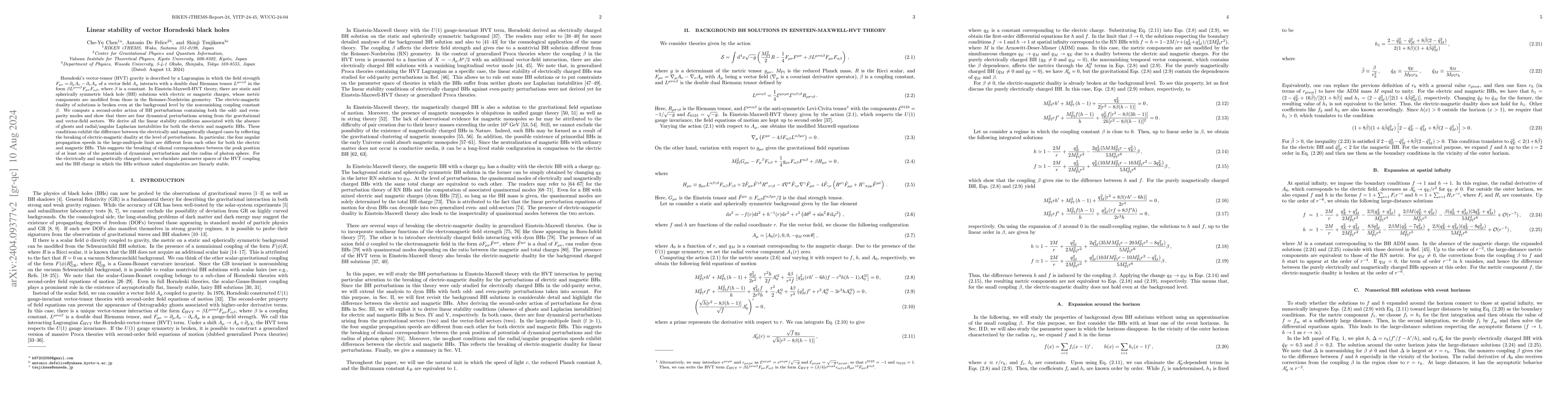 Thumbnail for Linear stability of vector Horndeski black holes
