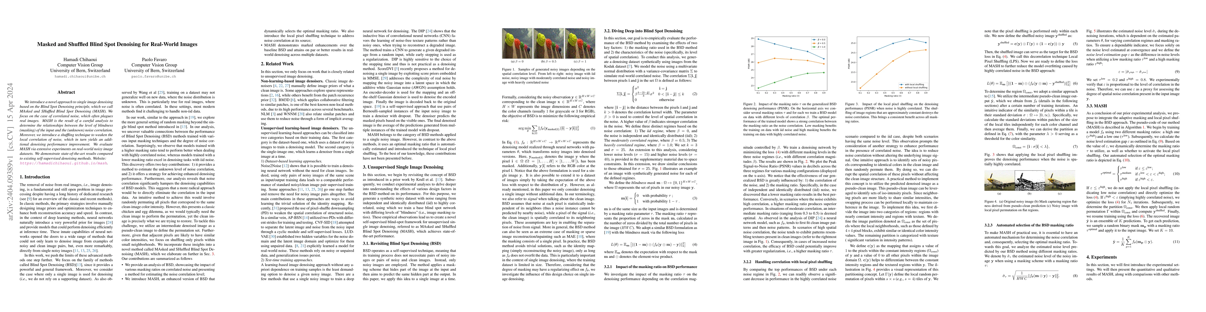 Thumbnail for Masked and Shuffled Blind Spot Denoising for Real-World Images