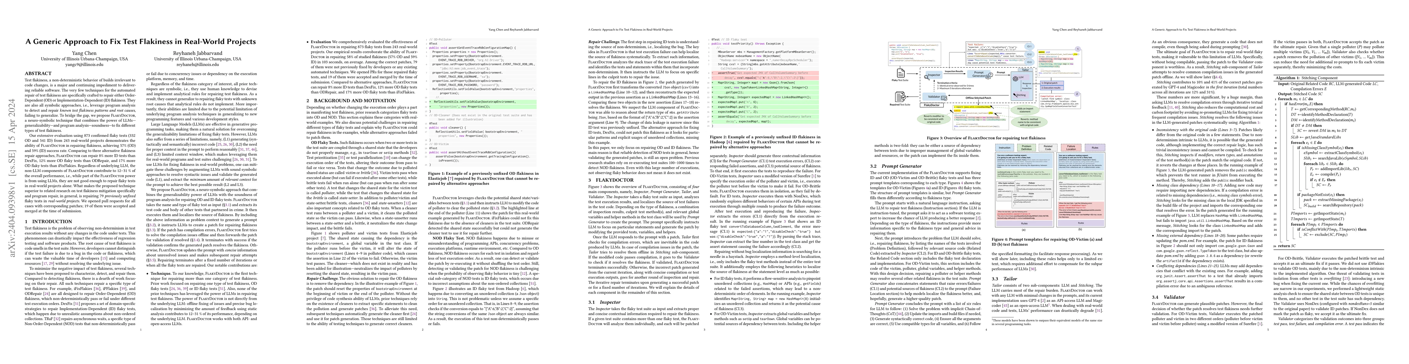 Thumbnail for A Generic Approach to Fix Test Flakiness in Real-World Projects
