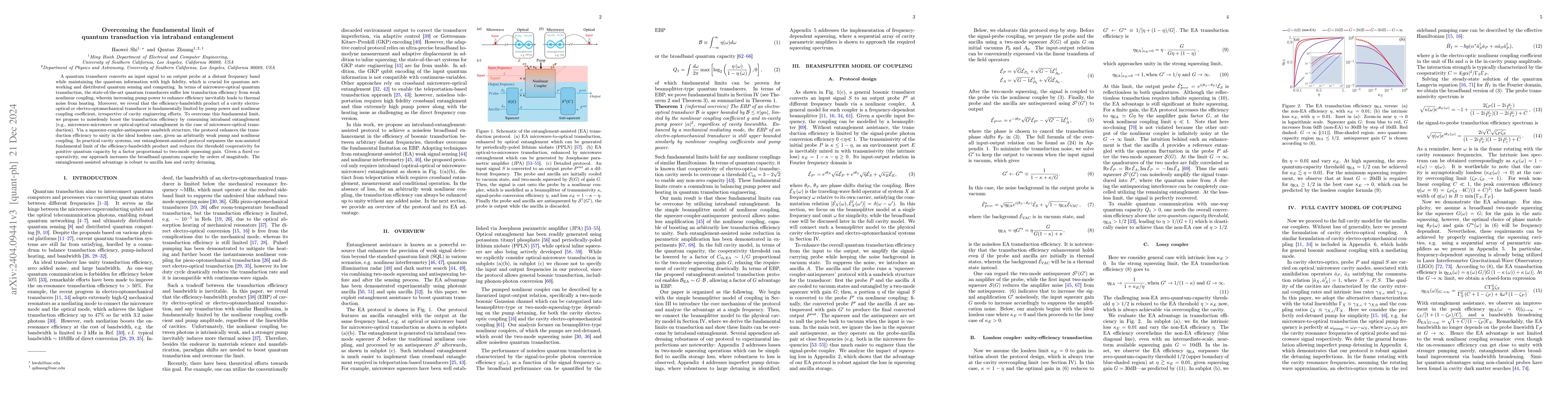 Thumbnail for Entanglement-assisted quantum transduction