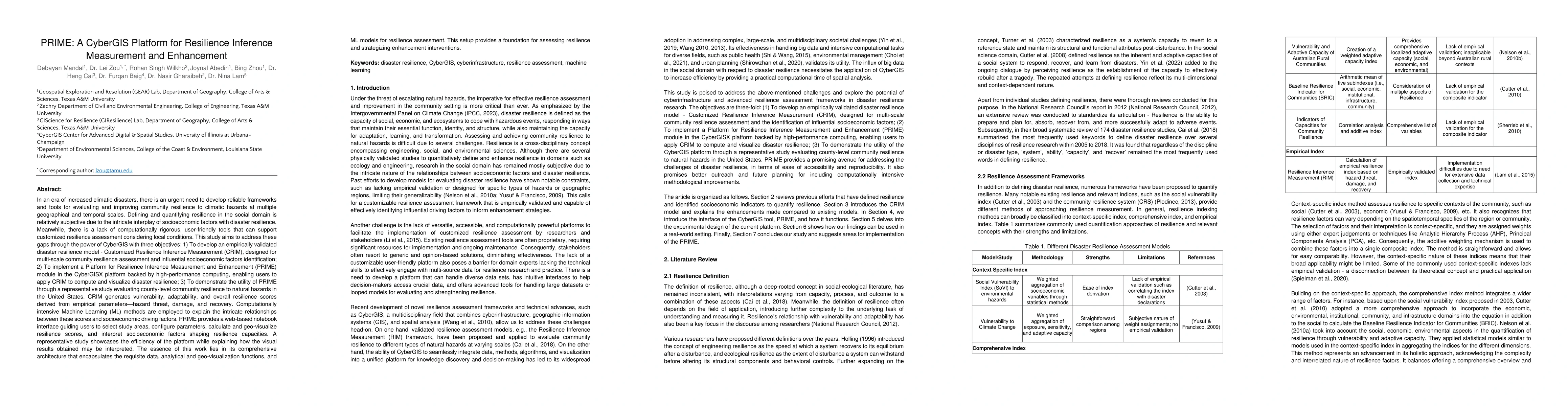 Thumbnail for PRIME: A CyberGIS Platform for Resilience Inference Measurement and
  Enhancement