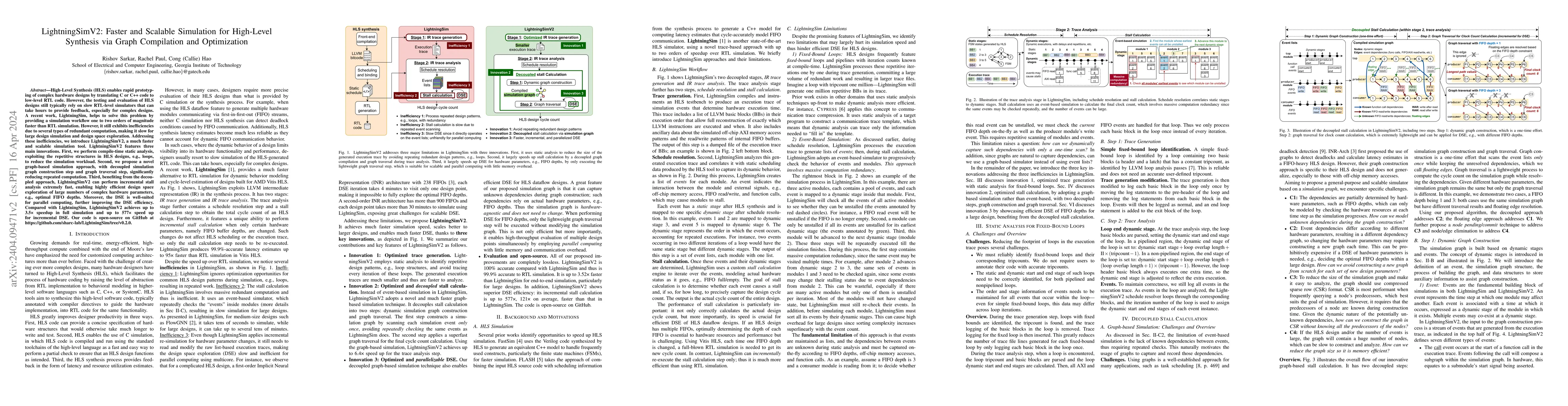Thumbnail for LightningSimV2: Faster and Scalable Simulation for High-Level Synthesis
  via Graph Compilation and Optimization