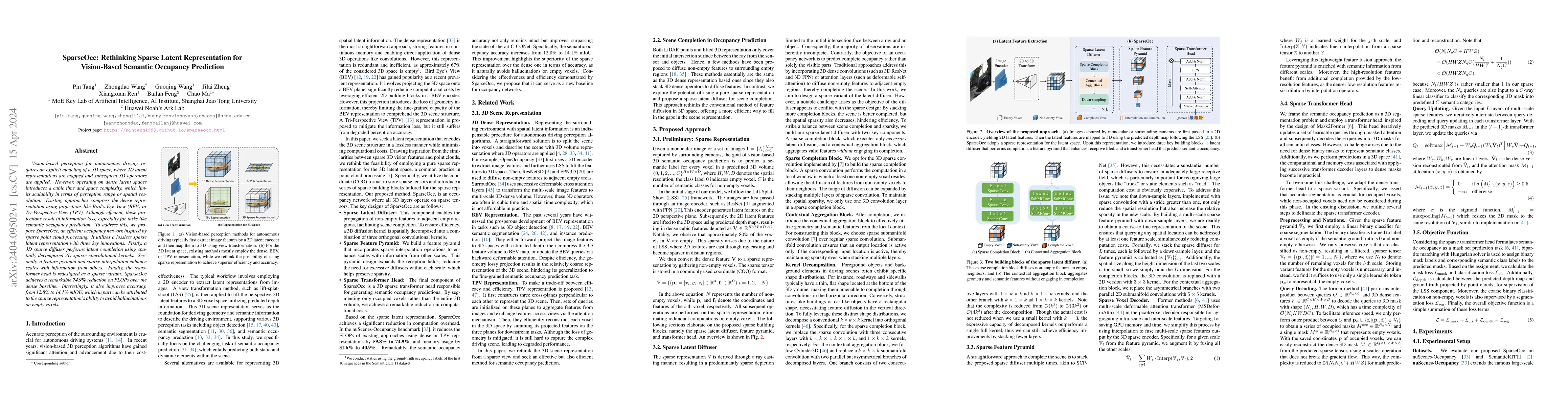 Thumbnail for SparseOcc: Rethinking Sparse Latent Representation for Vision-Based
  Semantic Occupancy Prediction