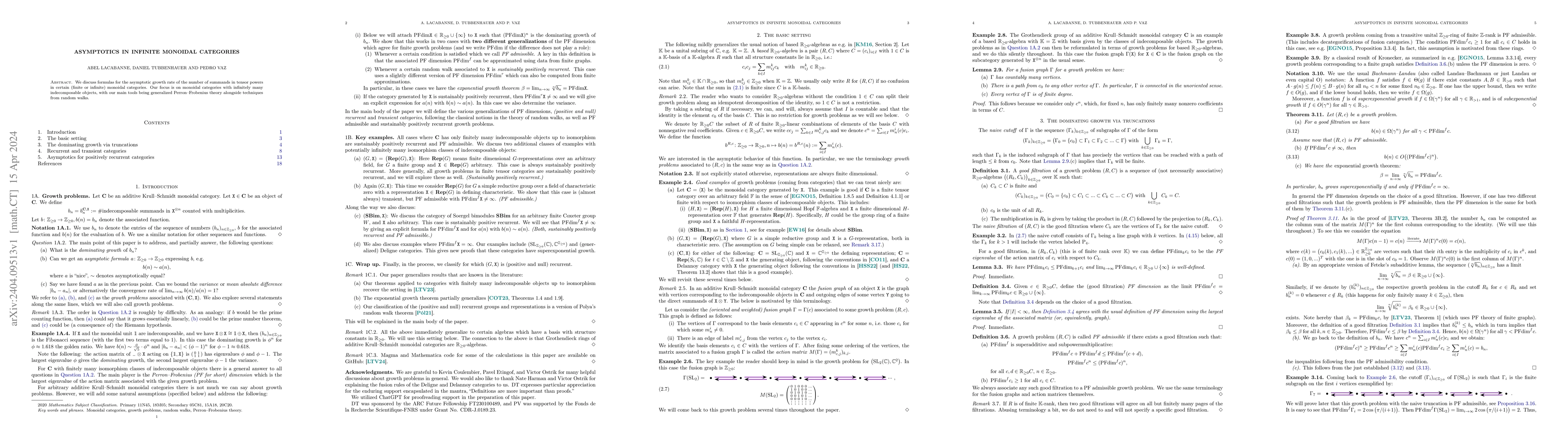 Thumbnail for Asymptotics in infinite monoidal categories