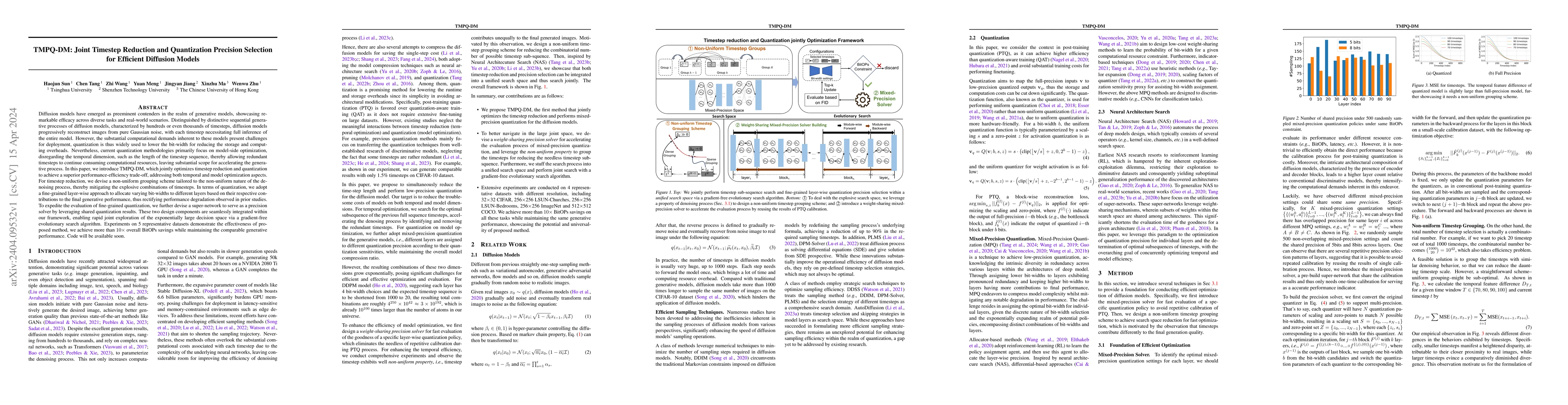 Thumbnail for TMPQ-DM: Joint Timestep Reduction and Quantization Precision Selection
  for Efficient Diffusion Models