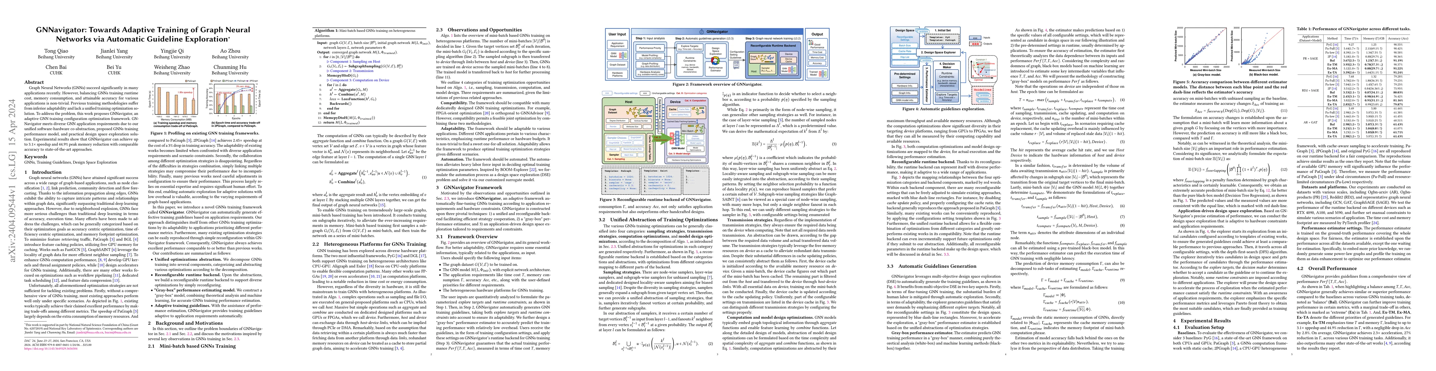 Thumbnail for GNNavigator: Towards Adaptive Training of Graph Neural Networks via
  Automatic Guideline Exploration