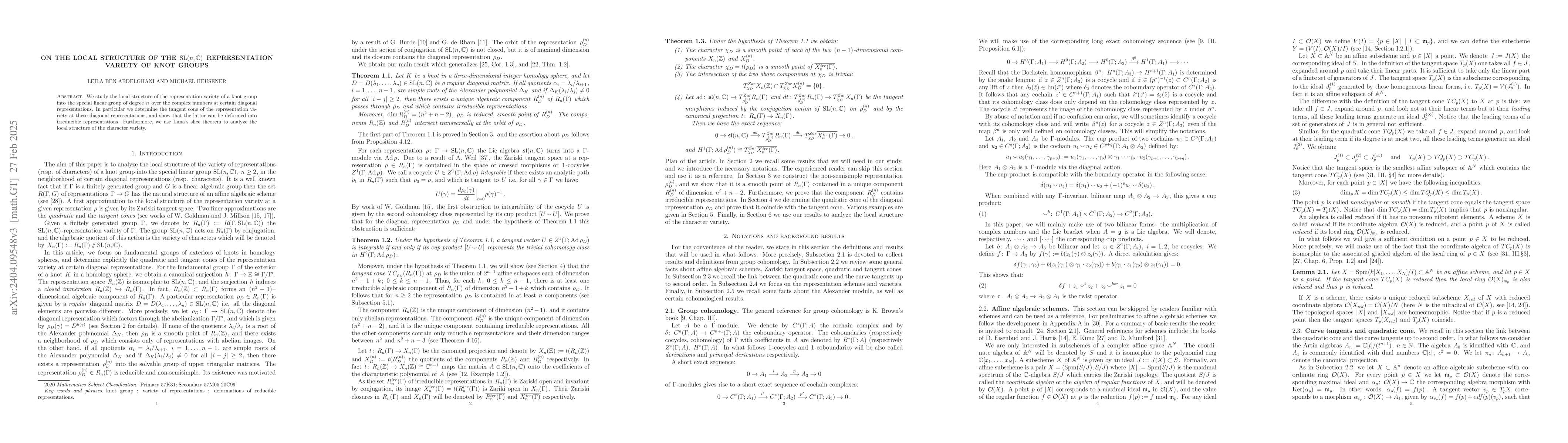 Thumbnail for Representations of knot groups into SL(n,C)