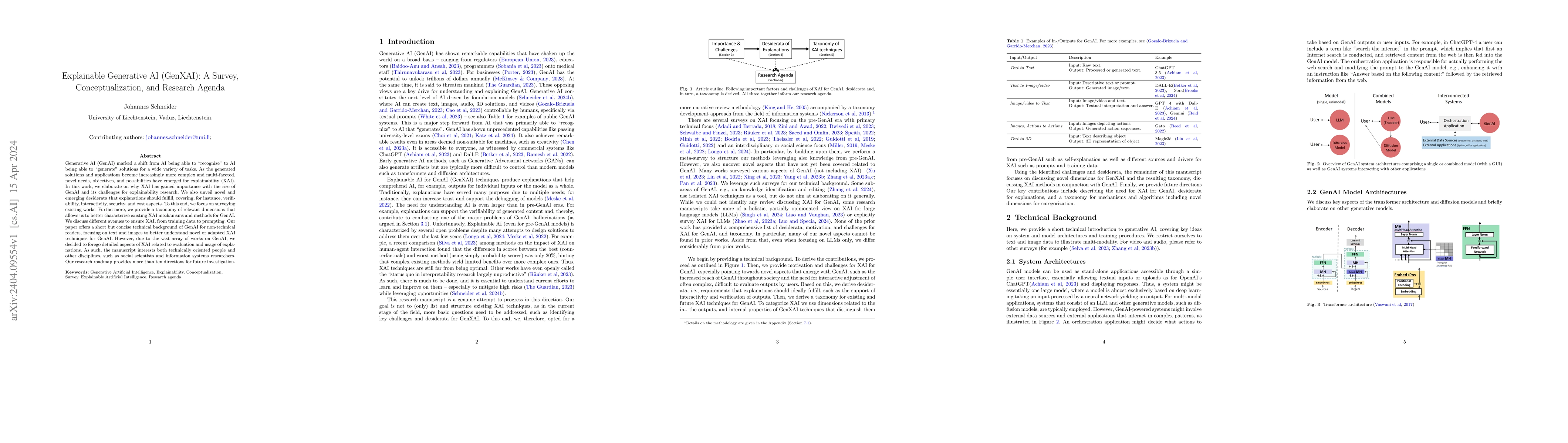 Thumbnail for Explainable Generative AI (GenXAI): A Survey, Conceptualization, and
  Research Agenda